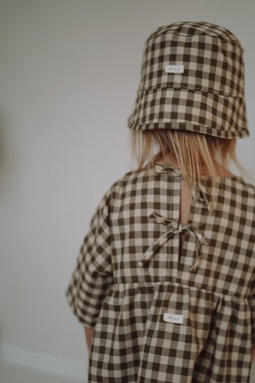 organic zoo オーガニックズー Olive Gingham Bucket Sun Hat 12BHGH