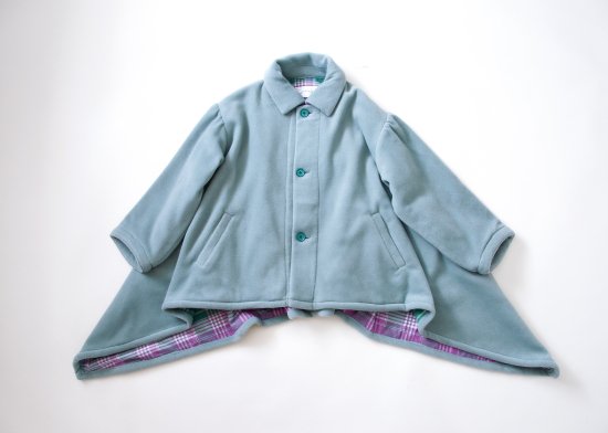 ☆2023AW☆michirico ミチリコ Back check coat くすみグリーン MR23AW-29 (kids/womens)