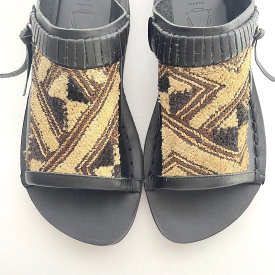 WONDER FULL LIFE ワンダーフルライフ KUBA SANDAL black MENS M(27-28cm)サイズ WFL22-R32