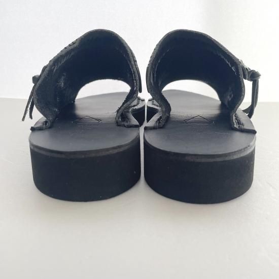 WONDER FULL LIFE ワンダーフルライフ KUBA SANDAL black MENS L