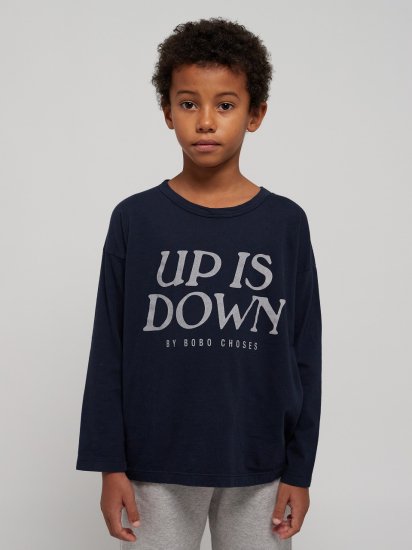 ★2023AW★BOBOCHOSES ボボショーズ Up Is Down long sleeve T-shirt 223AC005