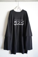 <img class='new_mark_img1' src='https://img.shop-pro.jp/img/new/icons5.gif' style='border:none;display:inline;margin:0px;padding:0px;width:auto;' />GRIS BLACKGRIS  Layered sleeve tee #GRIS