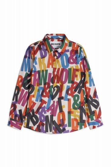 ☆入荷済み☆2023AW☆WOLF&RITA ウルフ＆リタ ROBERTO - SHIRT WR ALPHABET