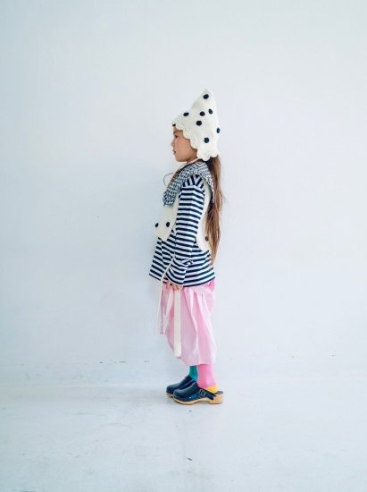 ☆2023AW☆frankygrow フランキーグロウ HAND-KNITTED DOTS VEST IVORY