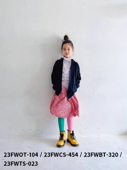 ☆2023AW☆frankygrow フランキーグロウ Wata DOTS SKIRT RED CHECKED