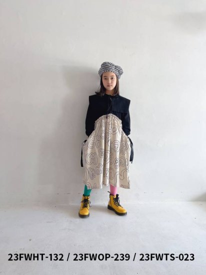 ☆2023AW☆frankygrow フランキーグロウ REVERSIBLE BERET IVORY BOA