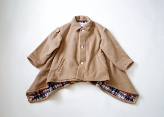 ☆2023AW☆michirico ミチリコ Back check coat ダークネイビー MR23AW-29 (womens)