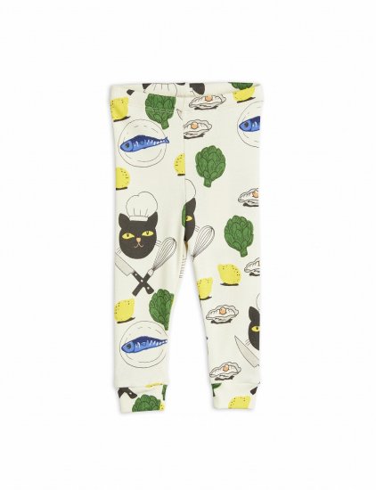 ☆2023AW☆mini rodini ミニロディーニ Chef cat aop leggings Multi