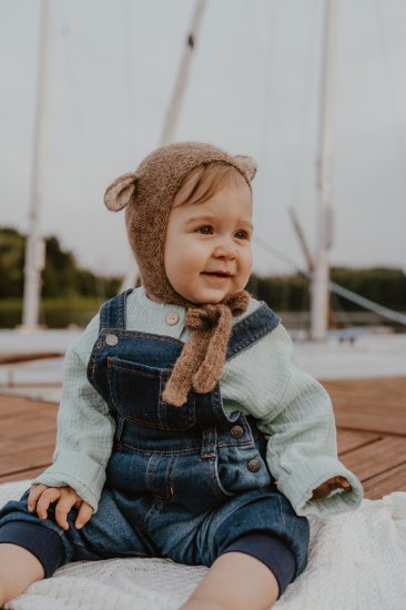 Gang of Kids ギャングオブキッズ Fairy Hat Alpaca & Silk Dark Beige