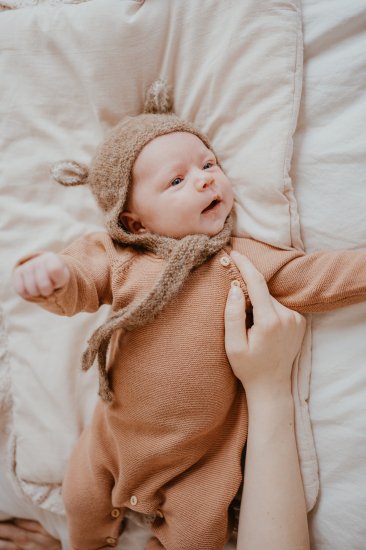 Gang of Kids ギャングオブキッズ Fairy Hat Alpaca & Silk Dark Beige