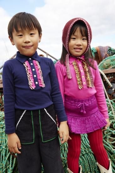 misha and puff ニットロンパース 2-3y ニットキャミ&ロンTセット(80cm