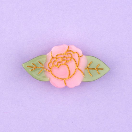 Coucou Suzette ククシュゼット Peony Hair Clip ボタン ヘアクリップ