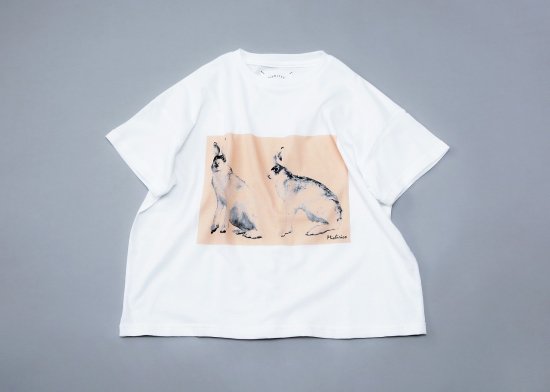 ☆2024SS☆michirico ミチリコ Rabbit T ホワイト MR24SS-01 (kids/womens/mens)