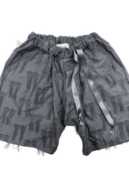 ★2024SS★UNIONINI ユニオニーニ ribbon short pants black PT-086