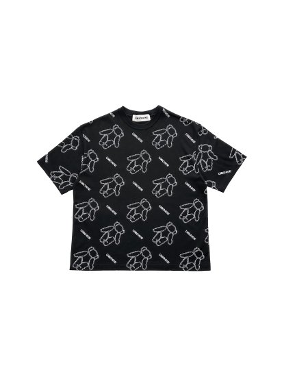 ☆2024SS☆UNIONINI ユニオニーニ teddybear big tee black CS-069