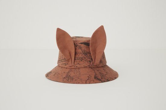 ☆2024SS☆eLfinFolk エルフィンフォルク Noctua Beast Bucket Hat brick red elf-241A10