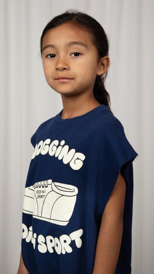 2024SS mini rodini ミニロディーニ JOGGING SP SWEAT TANK Blue