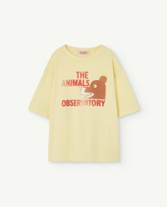 <img class='new_mark_img1' src='https://img.shop-pro.jp/img/new/icons5.gif' style='border:none;display:inline;margin:0px;padding:0px;width:auto;' />2024SSThe Animals Observatory ROOSTER OVERSIZE KIDS+ T-SHIRT Soft Yellow_Bear S24021_081_CN