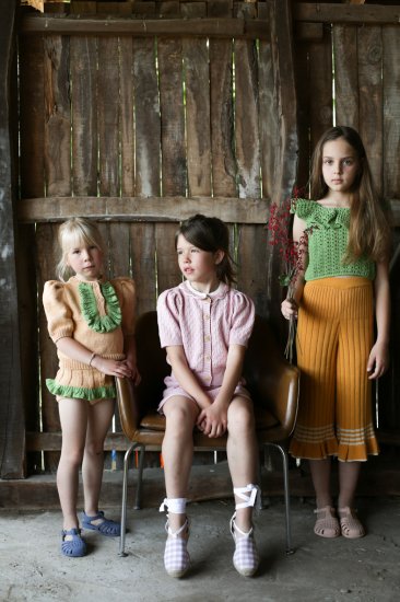 ☆2024SS☆Kalinka Kids カリンカキッズ Stella Shorts Marigold/Forest