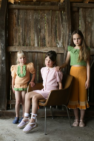 ☆2024SS☆Kalinka Kids カリンカキッズ Stella Shorts Marigold/Forest