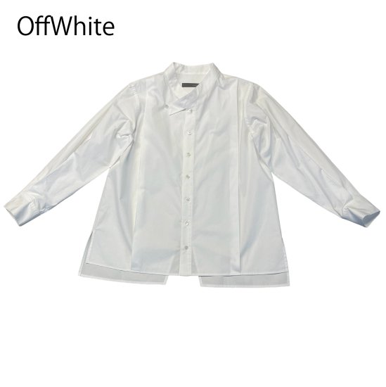 ☆2024SS☆nunuforme ヌヌフォルム タックシャツ OffWhite WOMEN 01-nf21-517-002