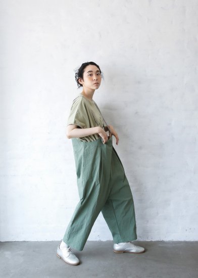 ☆2024SS☆michirico ミチリコ Cordura nylon overalls カーキ MR24SS