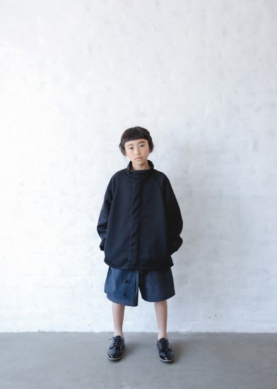 ★2024SS★michirico ミチリコ Bicolor blouson ブラック MR24SS-30(kids/womens)