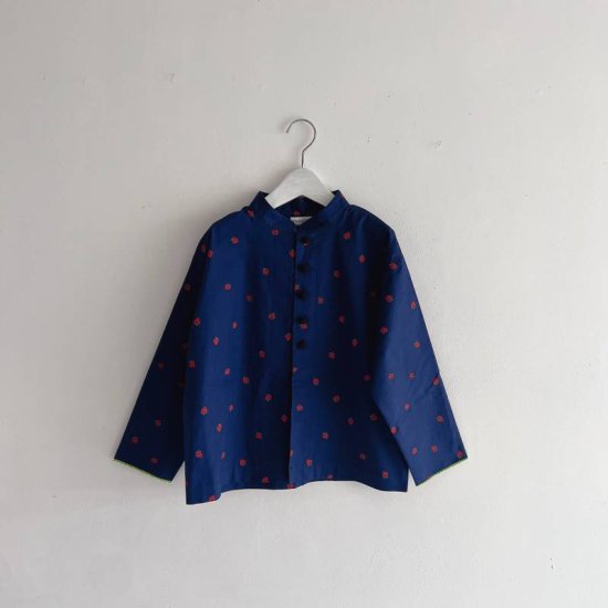 ☆2024SS☆frankygrow フランキーグロウ FRG+SB CHINA JACKET NAVY-RED Strawberry  24SOT-109