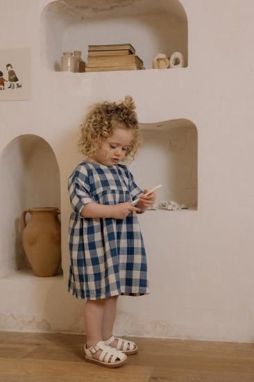 organic zoo オーガニックズー Pottery Blue Gingham Bella
