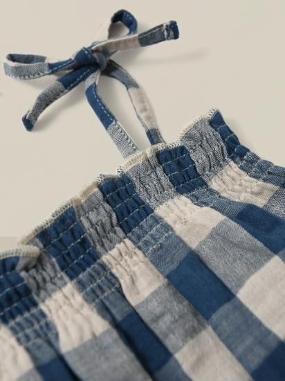 organic zoo オーガニックズー Pottery Blue Gingham Spaghetti