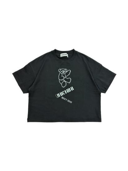 ★kihanan春の特注Tシャツ★2023SS★UNIONINI ユニオニーニ teddybear big tee black CS-049