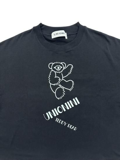 ★kihanan春の特注Tシャツ★2023SS★UNIONINI ユニオニーニ teddybear big tee black CS-049