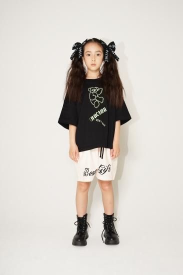 ★kihanan春の特注Tシャツ★2023SS★UNIONINI ユニオニーニ teddybear big tee black CS-049