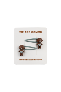 <img class='new_mark_img1' src='https://img.shop-pro.jp/img/new/icons5.gif' style='border:none;display:inline;margin:0px;padding:0px;width:auto;' />WE ARE GOMMU GOMMU BABY HAIR CLIP SET CHOCO إå GOMMU154