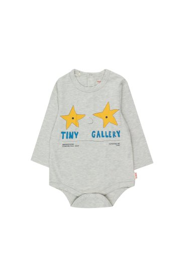 ☆2024AW☆tinycottons タイニーコットンズ IMPRESSIONS BODY light grey heather AW24-101