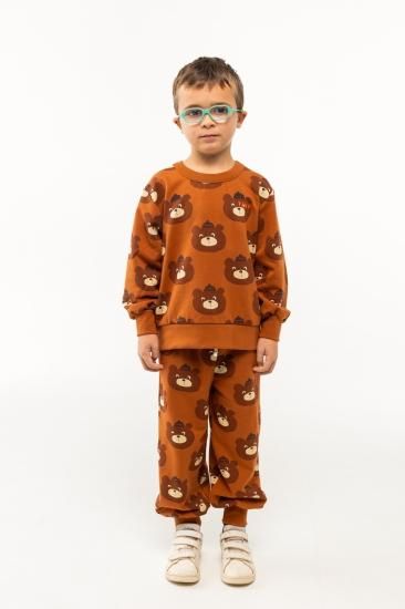 ★2024AW★tinycottons タイニーコットンズ BEARS SWEATSHIRT brown AW24-067
