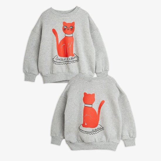 ☆2024AW☆mini rodini ミニロディーニ DOG EMB SWEATSHIRT Red