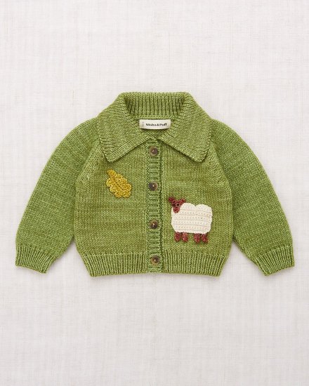 ☆2024AW☆Misha & Puff ミーシャアンドパフ Meadow Motley Cardigan Sprig BB172020-394