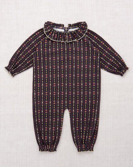 ★2024AW★Misha & Puff ミーシャアンドパフ Pierrot Onesie Licorice Bohemia BB156063-995