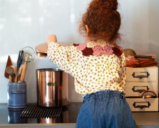 ☆2024AW☆Kalinka Kids カリンカキッズ Evelyn Collar Chestnut
