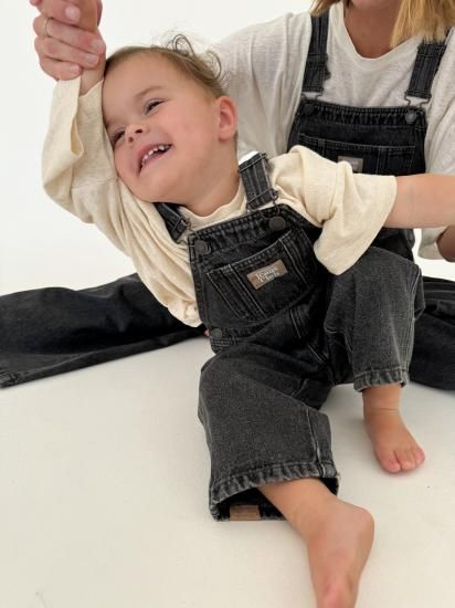 高級品市場 TWIN COLLECTIVE オーバーオール BLACK WASHED - OVERALL CARPENTER ツインコレクティブ ロンパース・カバーオール