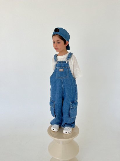 TWIN COLLECTIVE ツインコレクティブ CARGO OVERALL - GHETTO BLUE オーバーオール