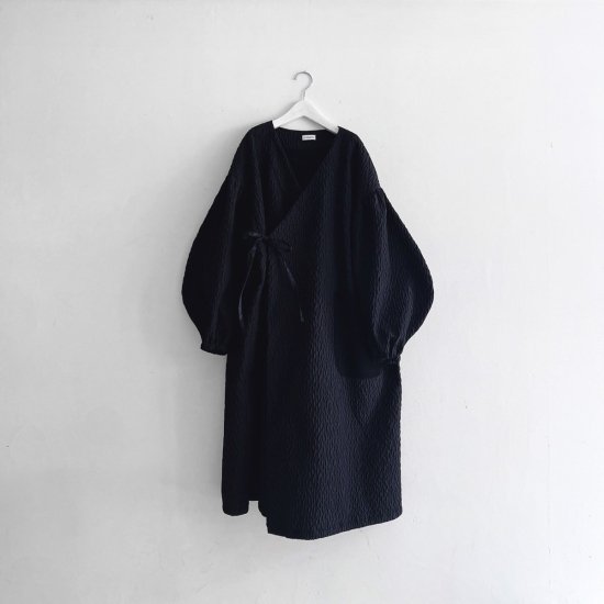 ☆2024AW☆frankygrow フランキーグロウ Wata KUMA MATELASSE JQ GOWN BLACK ADULT  24FWOT-114