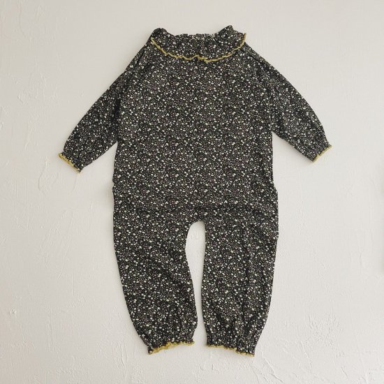 ☆2024AW☆Misha & Puff ミーシャアンドパフ Pierrot Onesie Licorice Bohemia BB156063-995