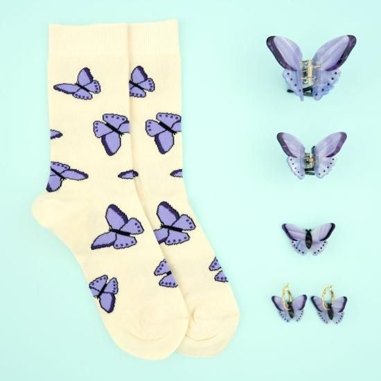 Coucou Suzette ククシュゼット Purple Butterfly Mini Hair