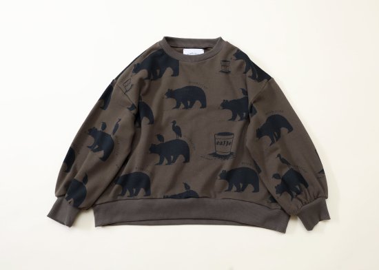 ★2024AW★michirico ミチリコ Little break pullover カーキグレージュ MR24AW-11(kids)