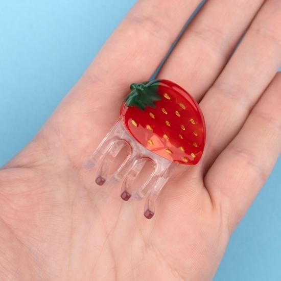 Coucou Suzette ククシュゼット Strawberry Mini Hair Claw
