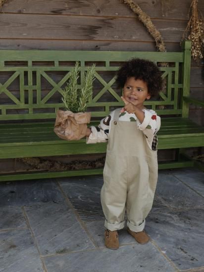 organic zoo セットアップ【1-2y】 organic zoo Capri Vest Undyed Cotton｜無染色ノースリーブ