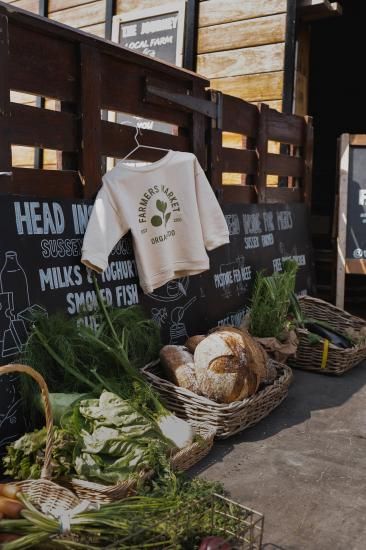 organic zoo オーガニックズー Market Logo Sweatshirt 15MARKETBSOZ