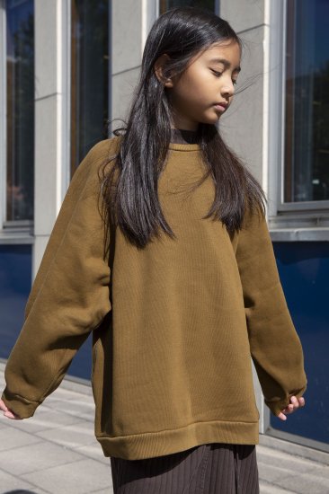 ★2024AW★Façade ファサード Tanto chunky sweatshirt - ochre